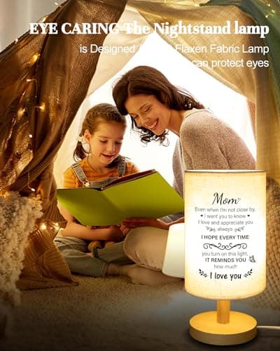 Birthday Gifts for Mom from Daughter Son, Christmas Mothers Day Gifts for Mom Gifts, Mother Lamp Decor for Bedroom Decor SOUHONEY Gifts for Mom from Daughter Son, Table Lamp for Mom Birthday Gifts B0CZP5CH5T