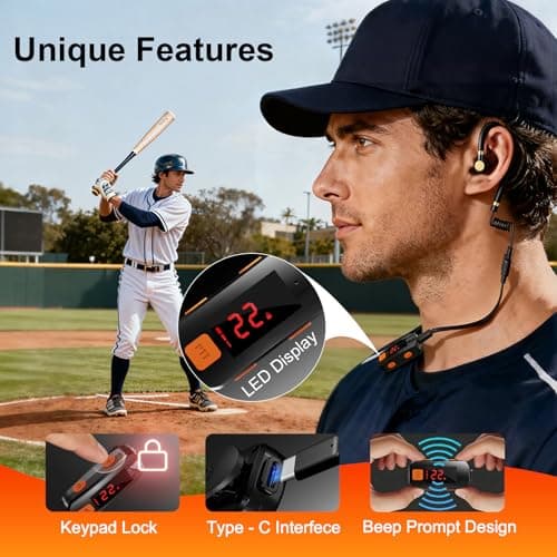 2 Pack Mini Walkie Talkies, Small Walkie Talkies, Waterproof Two Way Radio with Earpieces for Outdoor, Restaurants, Hiking, Baseball, Hospital, Tourism