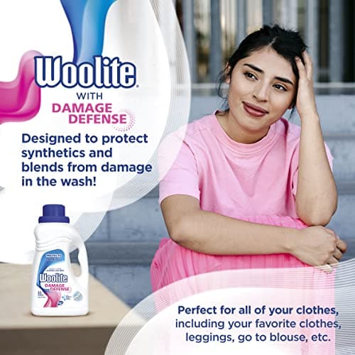 Woolite Damage Defense Laundry Detergent, 33 Loads, 50 Fl Oz, Regular & HE Washers, Packaging May Vary