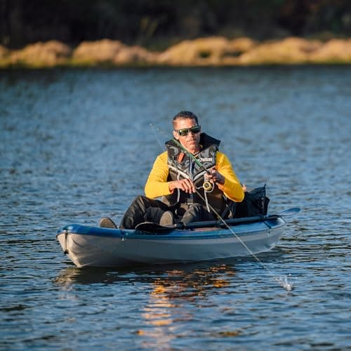 Pelican Sentinel 100XP - Angler Sit on top Fishing Kayak - Lightweight - Ergocast XP™ Seating System - 10 ft