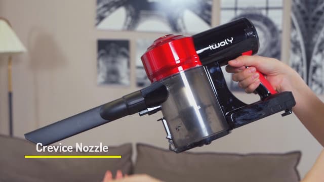 iwoly C150 Cordless Vacuum Cleaner Rechargeable with 2200mAh Detachable Battery, 18000Pa Cyclone Vacuum with HEPA Filter, Lightweight Portable Handheld Stick Vacuum for Hard Floor Car Cleaning