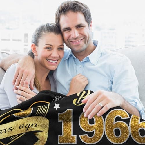 60th Birthday Gifts for Women Men, 60 Year Old Birthday Gifts for Women Men, 60th Birthday Gift Ideas Throw Blanket 60 x 50 Inch, 1966 Birthday Gift for 60 Year Old Woman, Best Gifts for 60th Birthday B0BB15FJHZ