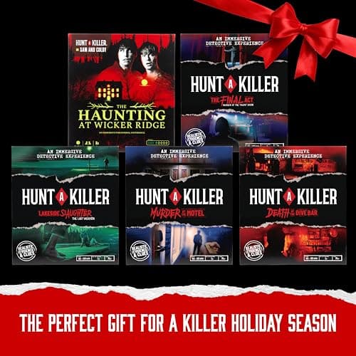 Hunt A Killer: Death At The Dive Bar, Solve a Murder at Old Scratch Tavern, Immersive Murder Mystery Game, Play Detective in Unsolved Mysteries, Great Gift For True Crime Fans, Designed for Ages 14+