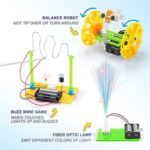 STEM Robotics Kit - 6 Set STEM Toys for Age 8-13 8-10, Kids Crafts for Girls Boys Toys Gifts 6 7 8 9 10 Year Old Birthday Gifts, Engineering Science Robot Building Kits for Kids Age 8-12 6-8