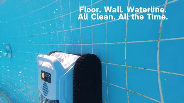 (2025 Upgrade) Pool Vacuum for Inground Pools, Robotic Pool Cleaner, Wall Climbing Pool Cleaner, Cleans Pool Floors, Drain & Walls & Waterline, Cleaning Up to 2100 Sq.ft, 180 Min