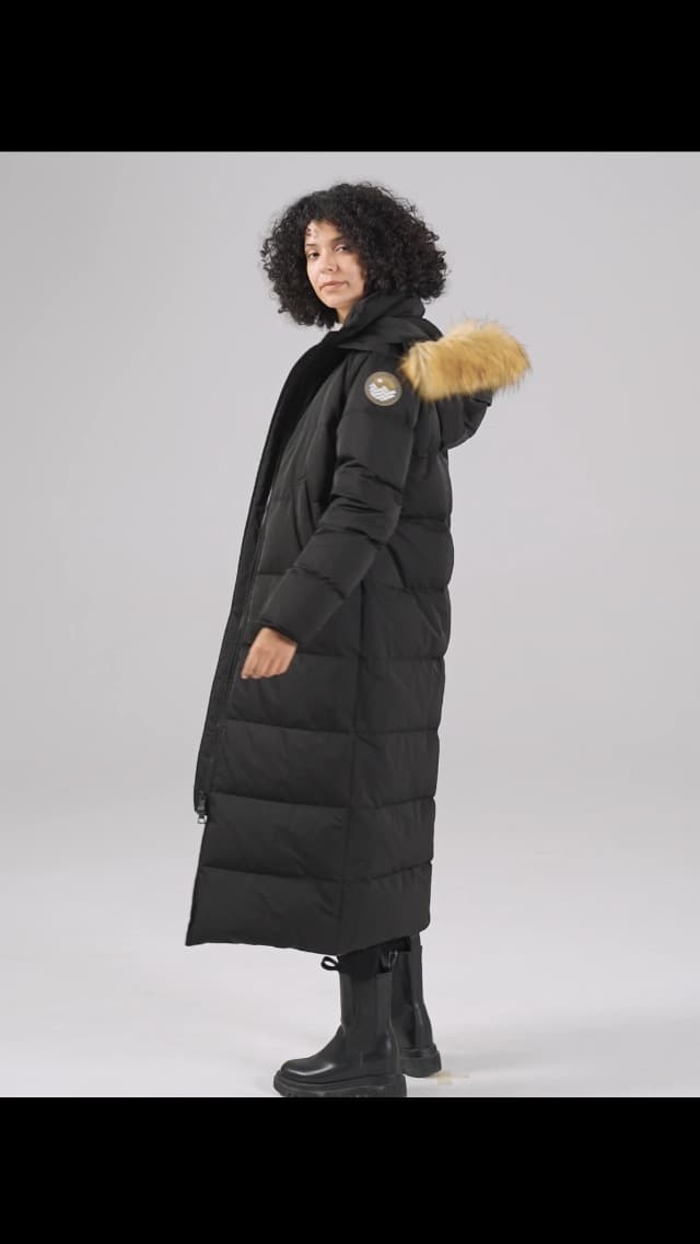 Fitouch Women's Waukee Long Down Coat Parka Jacket | 750+ Fill Power | Full-Length
