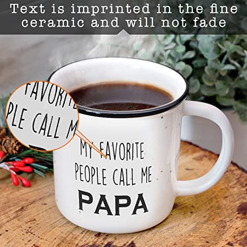 MAINEVENT Papa Coffee Mug, 11 oz, Ceramic, Funny, Best Papa Mug, Fathers Day Gift B09PSL3HZV