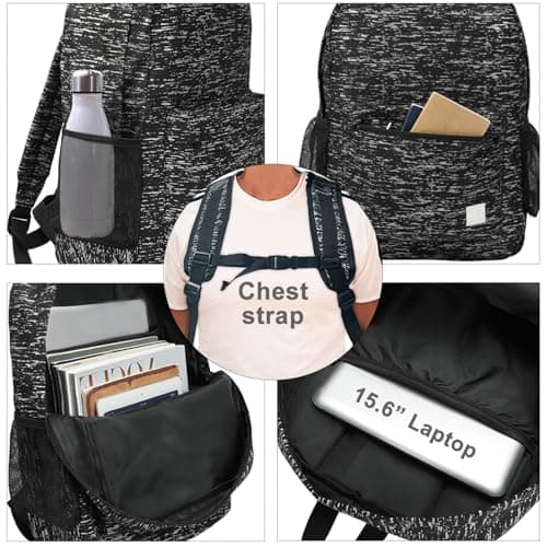 Reflective Backpack, High Visibility Backpack for Commuters Ride Motorcycle Bike, Water Resistant Bags Fit 15.6-Inch Laptop for Work and Travel