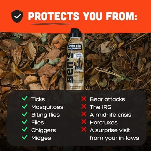 Ben's Hunting Formula - Tick & Mosquito Repellent for Up to 12 Hours of Protection - 20% Picaridin Bug Spray with EcoSpray Fine Mist Sprayer - Sweat-Resistant - 6 Fl Oz (Pack of 3)