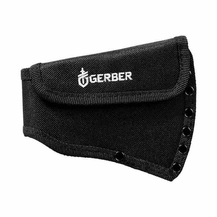 Gerber Gear Pack Hatchet - 3.5" Steel Blade Axe with Full Tang - Survival, Bushcraft and Camping Gear - with Mountable Nylon Sheath - Brown
