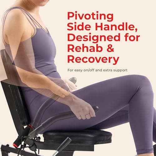 Sunny Health & Fitness Smart Heavy-Duty Recumbent Bike w/Wide Cushioned Seat & Back, Indoor Cycling Machine for Adult/Seniors Home Exercise, Free SunnyFit App Connect, Optional Workout Training Bands