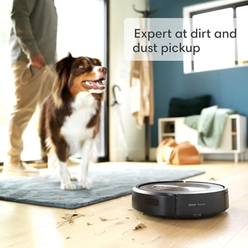 iRobot Roomba j9+ Self-Emptying Robot Vacuum – Powerful Suction, Identifies and Avoids Obstacles Like pet Waste, Self-Empties for 60 Days, Best for Homes with Pets, Smart Mapping, Works with Alexa​