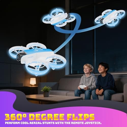 Contixo F15 Astro Mini Drone with 2.4" Screen Remote – 720P HD Dual Camera, Live Video Display, Optical Flow Hover, One-Key Takeoff/Landing, 360° Stunts, 2 Batteries, Beginner Drone for & Adults