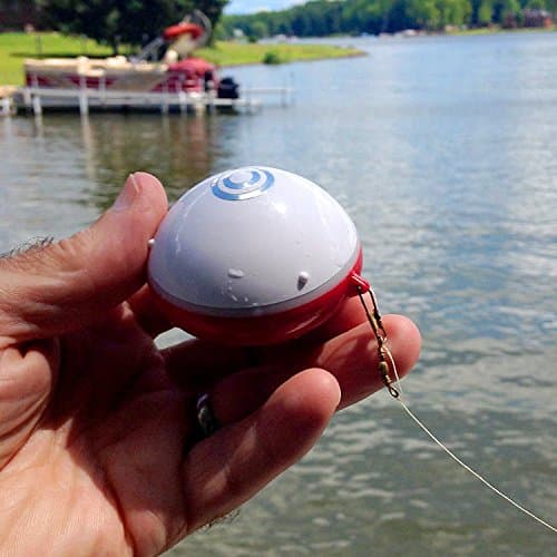Reelsonar iBobber portable wireless bluetooth fish finder depth finder with depth range of 135 feet 10+ hrs battery life with IOS & Android App Wireless and Watch App