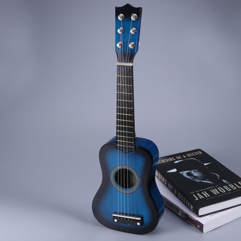 CVUTOVO Wooden Acoustic Guitar for Portable Musical Instrument for Boys Easy to Play with Low String Action for Design with High Sound Quality