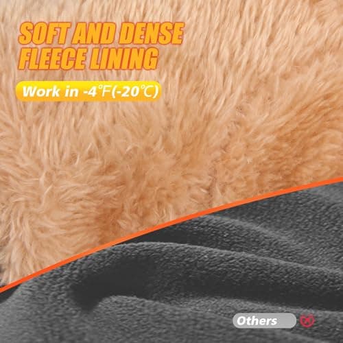 ihuan Winter Waterproof Ski Gloves Men Women, Snow Warm Cycling Cold Weather, Driving Biking Running