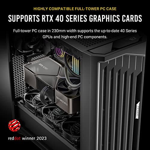 Antec Performance 1 FT, Full Tower, RTX40 Fully Compatible, Temp Display, 4 x Storm T3 PWM Fans, Type-C, Dual TG Side Panels, Removable Top Bracket, High Airflow Mesh Front Panel, E-ATX PC Gaming Case
