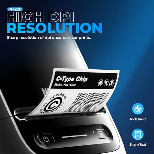 Nelko Label Maker Machine with Tape, PM220 Bluetooth Label Printer, 2 Inch Portable Thermal Printer for Small Business, Address, Logo, Clothing, Sticker Printer for iOS, Android & PC, White