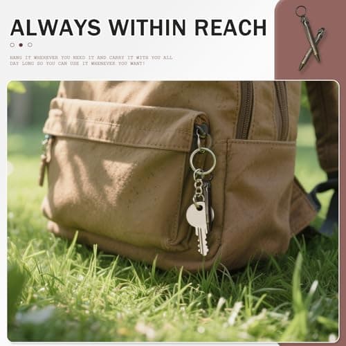 Mini Brass Bolt Action Keychain Pen - Compact 76mm Pocket EDC Writing Tool, Lightweight for Everyday Carry