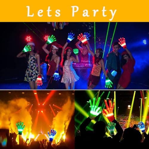 LED Gloves Toys for Boys Age 8-10 Light Up Gloves for Kids, Easter Gift Cool Fun Toys for 8-13 Year Old Boys Girls, Toys for Ages 8-13 LED Gloves Toys for Coolest 12 Year Old Boy Gifts