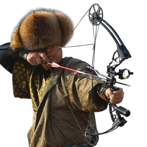 S F Archery Compound Bow Package for Adults and Teens,Shooting Practice Archery Hunting Accessories Hunting Gear，19”-30” Draw Length，20-70 Lbs Draw Weight，320 fps，Right Handed