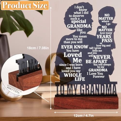 Christmas Gifts for Grandma, Valentines Day Gift for Grandma, Grandma Gifts from Grandson, Birthday Gifts for Grandma from Grandson, Mother's Day Gifts for Grandma, Best Grandma Gifts