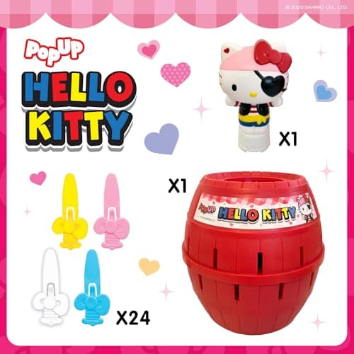 Officially Licensed Sanrio Hello Kitty Game, Easy to Play Preschool Games, Family Game Night, Hello Kitty Toys, Ages 4 Years+ TOMY Pop Up Hello Kitty Game - Family Action Game - 2-4 Players B0G13D3Z99
