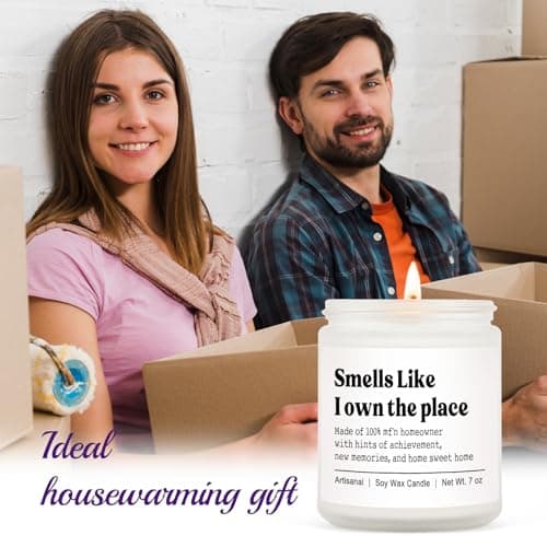 Niyewsor House Warming Gifts, New House/Home Candle, Best Housewarming Gift 2026, Closing Gifts for Home Buyers, New Homeowner, First Apartment Essentials, Handmade, 7oz