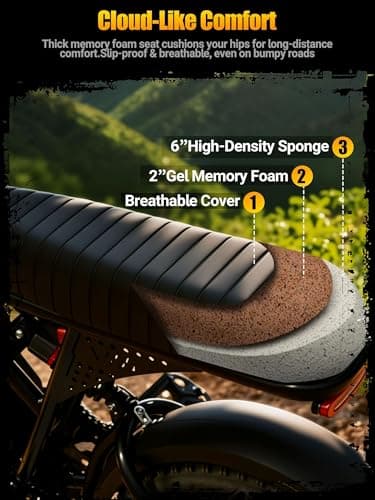 V100/V200 1500W Peak Electric Bike for Adults, 28MPH 48V13&20.8 Ah Removable Battery, 16/20"x4.0" Fat Tire, 7-Speed E-Bike with Dual Suspension – Commuter Ebike for Men & Women