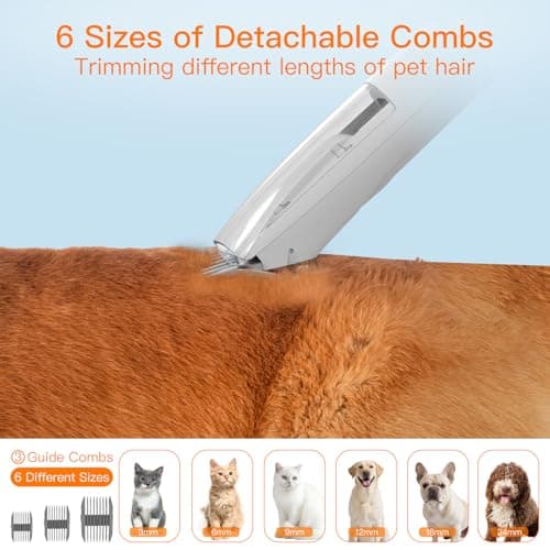 AIRROBO Dog Grooming Vacuum, Dog Grooming Kit,12000Pa Strong Pet Vacuum, 2L Large Capacity Vacuum for Shedding Grooming Hair, Quiet,PG100