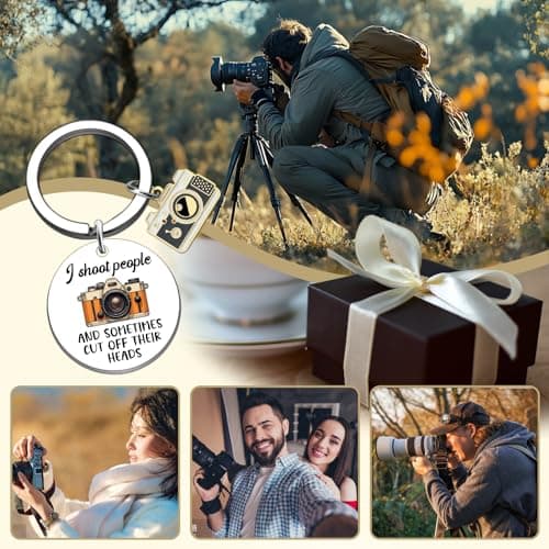 Camera Themed Gifts Camera Lover Gift for Women Men Friend Birthday Anniversary Valentine's Day Camera Keyring Photography Gifts for Photographers Funny Photographer Gifts Keychains B0FP4XK187