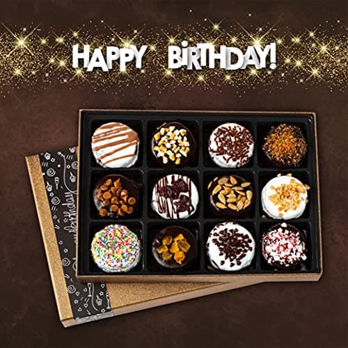 Barnetts Happy Birthday Gifts Chocolate Cookies Basket for Women, Prime for Mom, Wife, Aunt, Grandma, Niece, Daughter, Sister, Best Friend