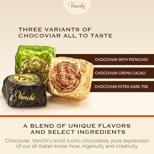 Venchi - Murrine Collection - Mini Book With Assorted Chocoviar Chocolates, 4.05 oz - Gluten Free - Gift Idea for Birthday and Anniversary B0DGV74HC1