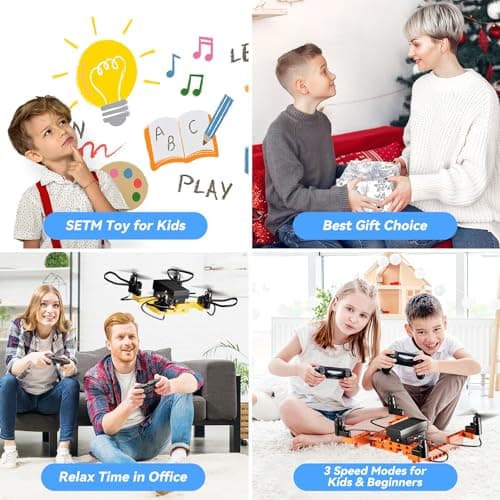 Mini Drone for Kids and Beginners,Creative 5-IN-1 DIY Drone Building Kits for Kids to Build Your Own Drones,5 Different Designs, Altitude Hold, 3D Flips,Easy to Build and Fly,Great Gifts for Boys&Girls to Enjoy Building,Flying and Fixing Fun