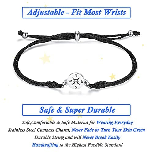 SAM & LORI Unique Grad Cap Box 2026 Graduation Gifts for Her/Him - Adjustable Unisex Bracelet for Primary/Middle School/High School/College Grads B0BWYSSGZJ