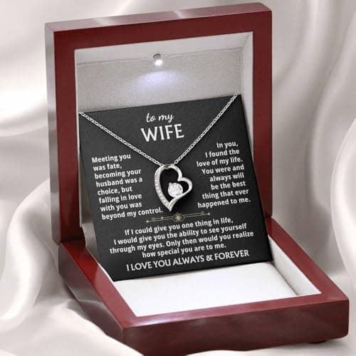 Jewelry To My Wife - The Best Thing That Ever Happened To Me, Forever Love Necklace, Gift for Her, Romantic Christmas Birthday Valentine Gift