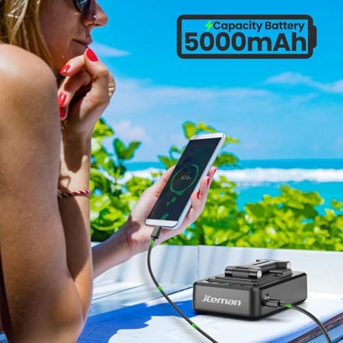 JTEMAN Cell Phone Stand with Bluetooth Speaker and Charging Function,Bluetooth Audio Power Bank Bracket,Birthday Gifts for Men Women,Kitchen Gadgets for Most Phones and Tablets-Black