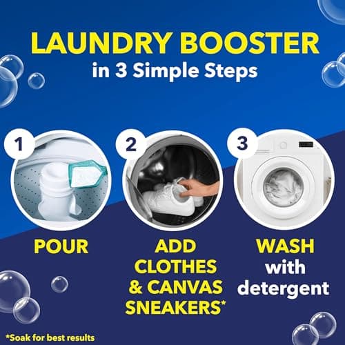 OxiClean White Revive Laundry Whitener and Stain Remover Powder, Alternative to Bleach for Laundry, 5 lb