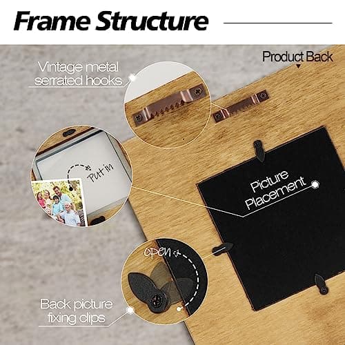 New Mom Gifts for Women, Mothers Day Gifts from Son | Boy Mom Picture Frame, Sentimental Birthday Gift for Mom | Fits 4x4 Photo, Rustic Farmhouse Home & Desk Decor