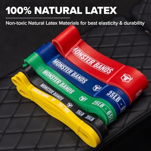 Pull Up Bands, Resistance Bands (Set of 5) – Pull Up Assistance Bands Set – Exercise Workout Bands for Working Out, Strength Training, Stretching & Physical Therapy