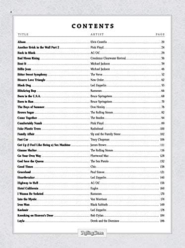 Selections from Rolling Stone Magazine's 500 Greatest Songs of All Time: Guitar Classics Volume 2: Classic Rock to Modern Rock (Easy Guitar TAB) (Rolling Stones Classic Guitar)