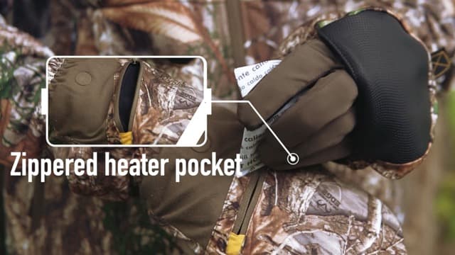 HOT SHOT Men’s Camo Huntsman Pop-Top Mittens – Outdoor Hunting Camouflage