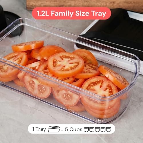 Multi-Blade Veggie Slicer, 5-Cup Container Food Chopper, Julienne Grater Dicer, Dishwasher Safe Kitchen Gadgets & Essentials Fullstar Pro Core Vegetable Chopper & Mandoline Slicer, 6-in-1 Kitchen Tool B0BHSXFTGH