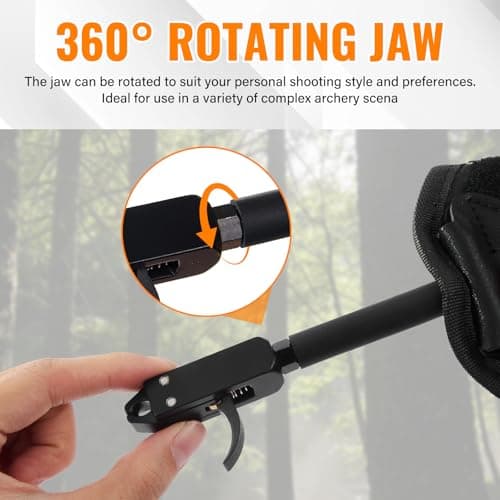 3rd Gen Compound Bow Release, 360° Rotatable Wrist Release Aid, Adjustable Thumb Trigger, Ambidextrous Archery Release for Hunting & Shooting