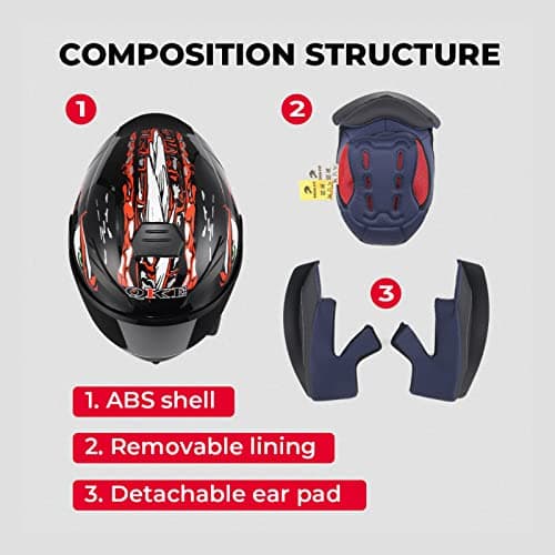 HTLNUZD Full Face Motorcycle Helmet Racing Motocross Helmets with Pinlock Compatible Clear&Tinted Visors DOT Model Approved Street Bike Helmet