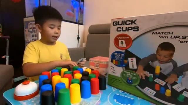 Quick Cups Games for Kids Intellectual Flying Stack Cups,Stacking Cups Games Parent-Child Interactive Game with 24 Picture Cards, 30 Cups