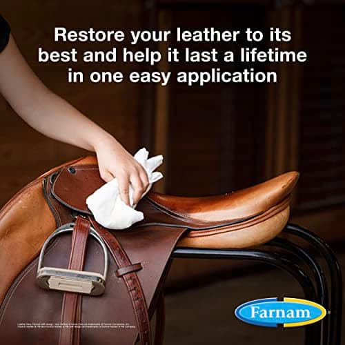 Farnam Leather New Easy-Polishing Glycerine Saddle Soap and Leather Saddle Cleaner, Protects and Preserves Leather, Cleans, Conditions and Polishes, 16 Oz.
