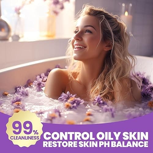 Spa Gifts for Women - Spa Luxetique Bath Baskets for Women, 8 Pcs Lavender Bath Sets with Bubble Bath, Lotion, Birthday Sets, Mothers Day Gifts for Mom