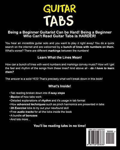 Guitar Tabs: Learn to Read Tabs in 60 Minutes or Less: An Advanced Guide to Guitar Tabs