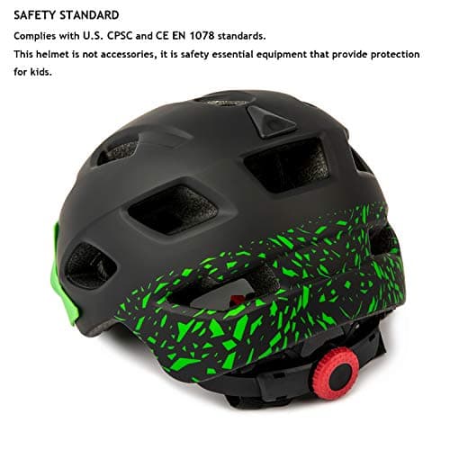 Kids Helmet, Exclusky Kids Bike Helmet Adjustable Safety Lightweight Children Bicycle Helmet for Kids Skating Cycling Scooter Boys and Girls Bicycle Helmets Ages 5-8-14